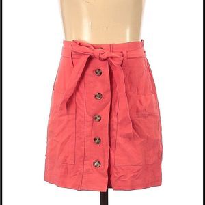 Hepsuse Salmon Pink Botton Skirt S:S
